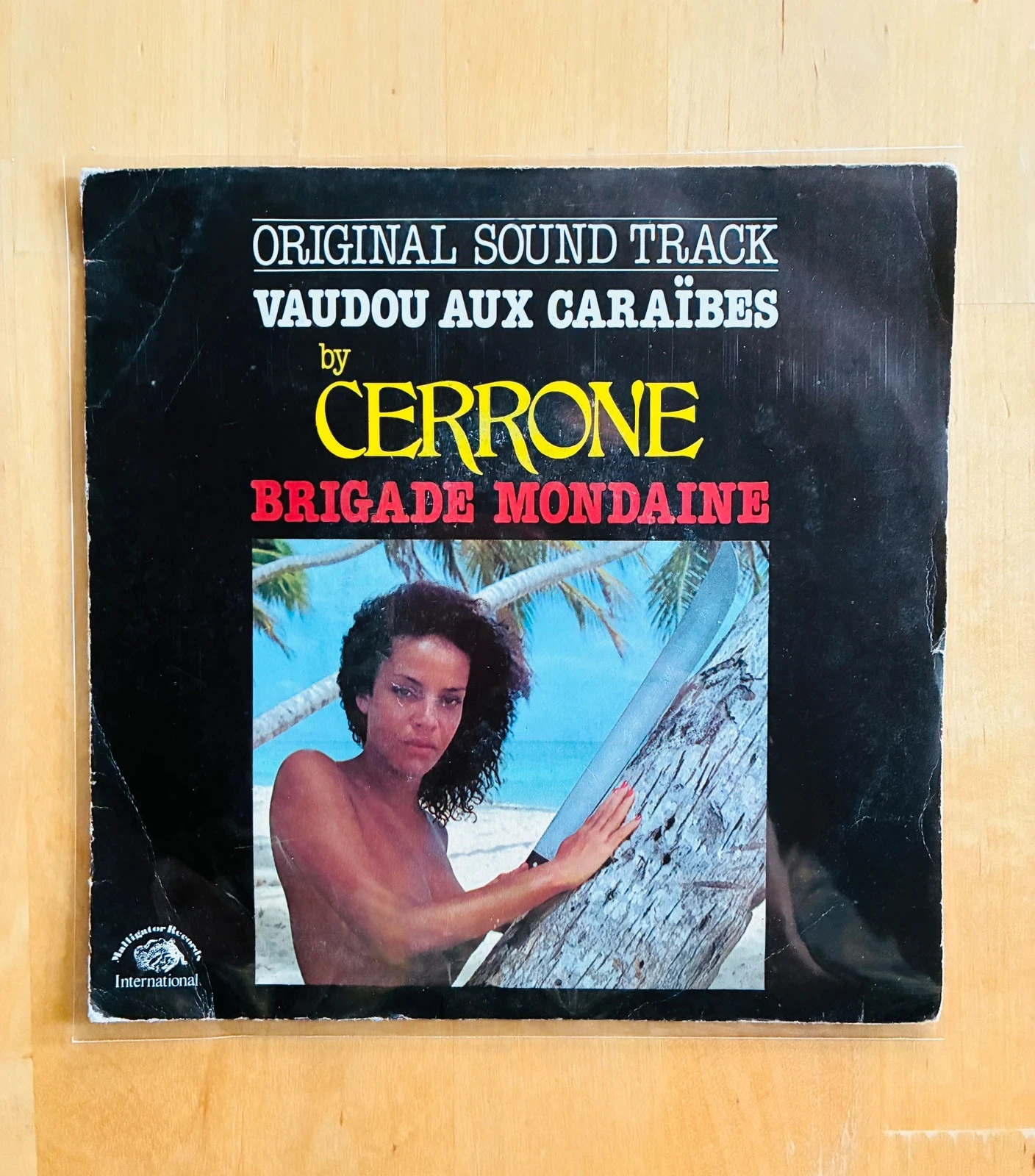 Disque vinyle 45T Cerrone ost Brigade Mondaine: vaudou aux Caraïbes.